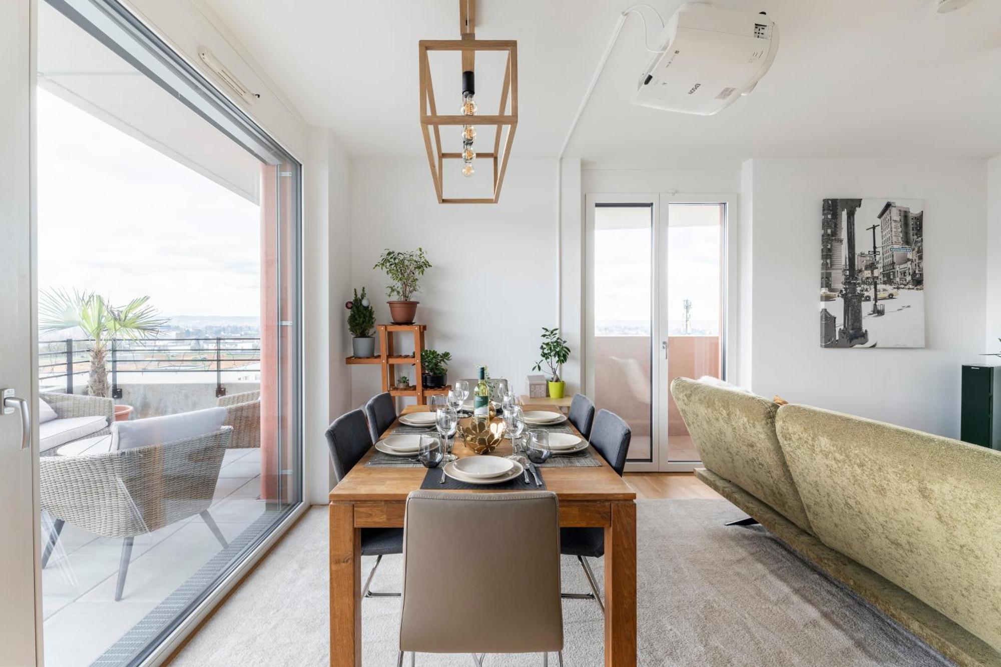 Edler Wohnraum Panoramablick 3 Sz Boxspringbetten, E-Ladestation, Kaffeevollautomat, Klima, Lift, Terrasse & 2Xtg Грац Экстерьер фото